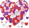 400PCS Heart Shaped Glitter Foam Stickers – Self-Adhesive Red, Pink, Purple & White Hearts in 3 Sizes for Kids Crafts, Valentine’s Day, Wedding, Scrapbooking & Party Decorations